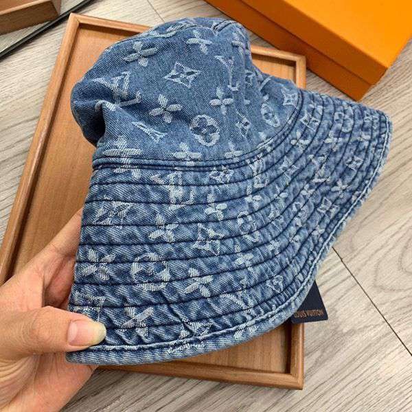 超限定♪ルイヴィトン デニム バケットハット 偽物 モノグラム vul37609